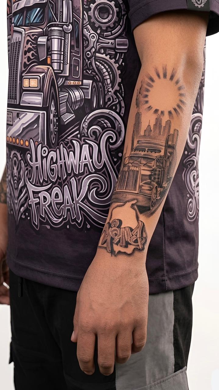 Black and Grey realism forearm tattoo