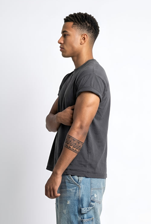 Polynesian-Inspired Tribal Armband.